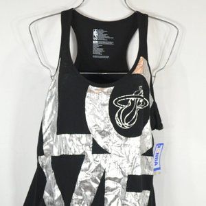 Women's NBA Black LOVE MIAMI HEAT Tank Top